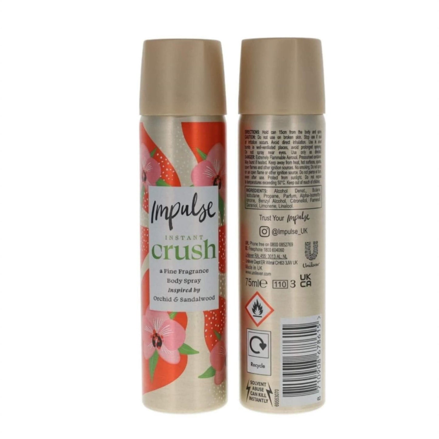 Impulse Body Spray 75ml - Instant Crush