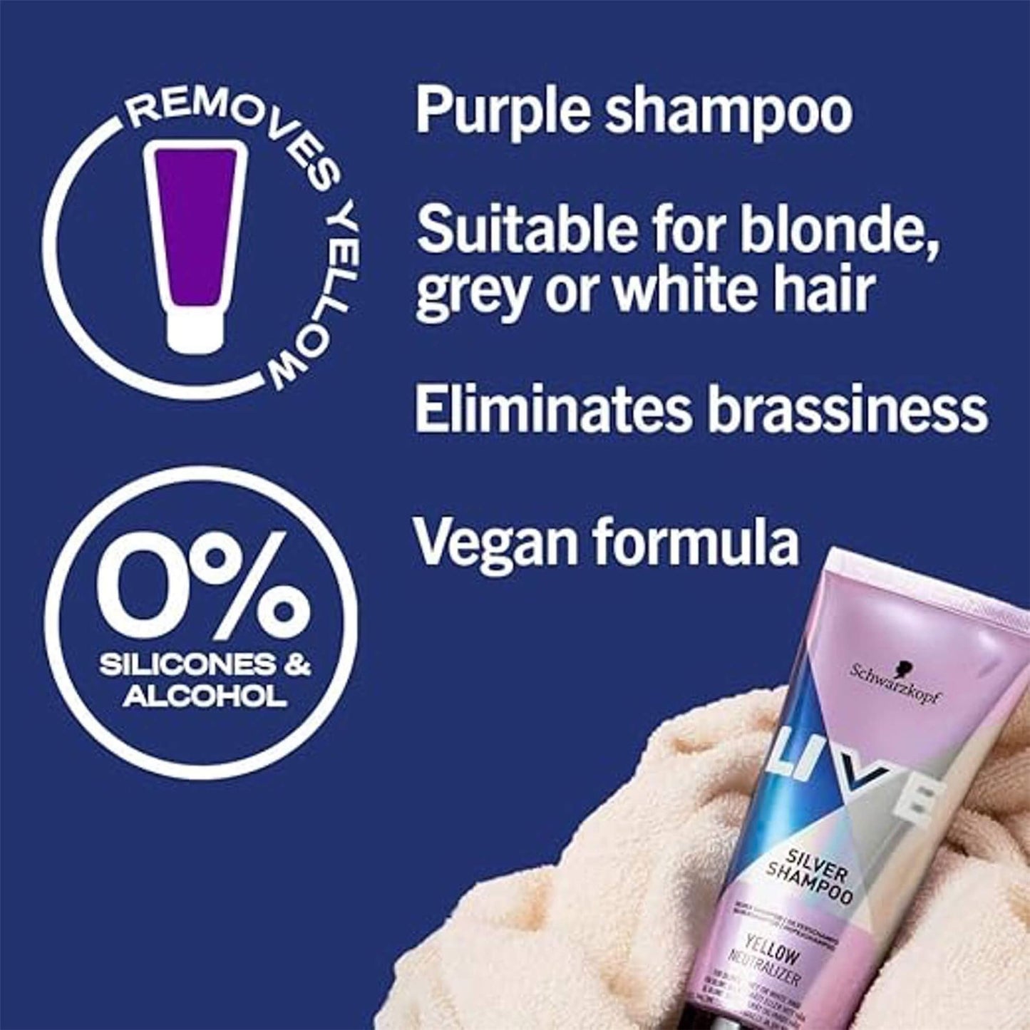 Schwarzkopf Live Silver Shampoo - 200ml