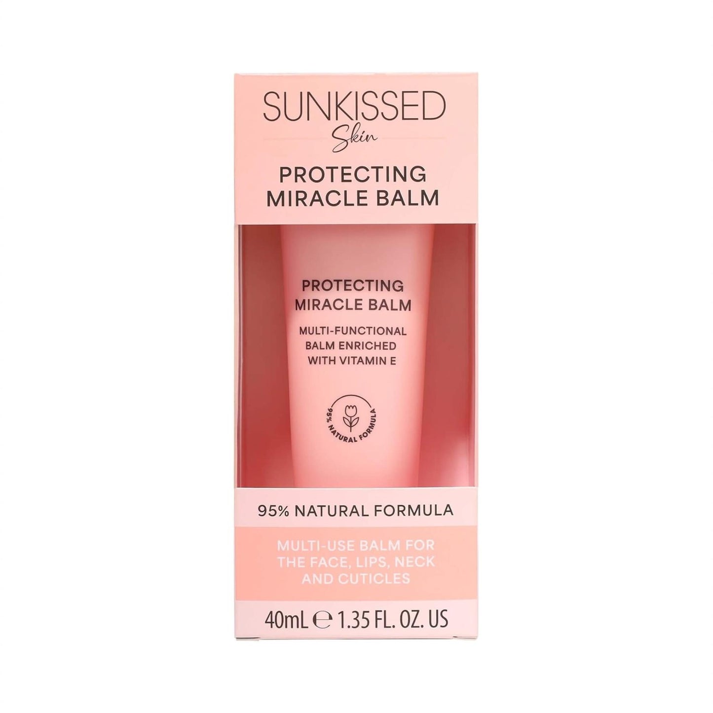 Sunkissed Skin Protecting Miracle Balm 40ml boxed multi-use balm with 95 percent natural formula