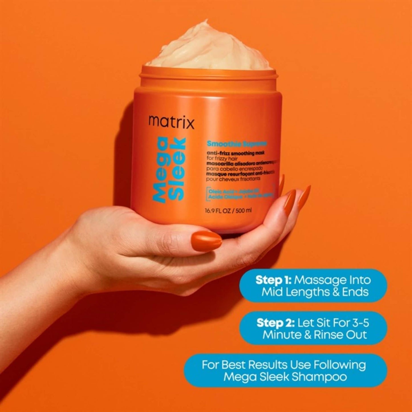 Matrix Mega Sleek Smoothie Supreme Anti-Frizz Smoothing Mask 500ml