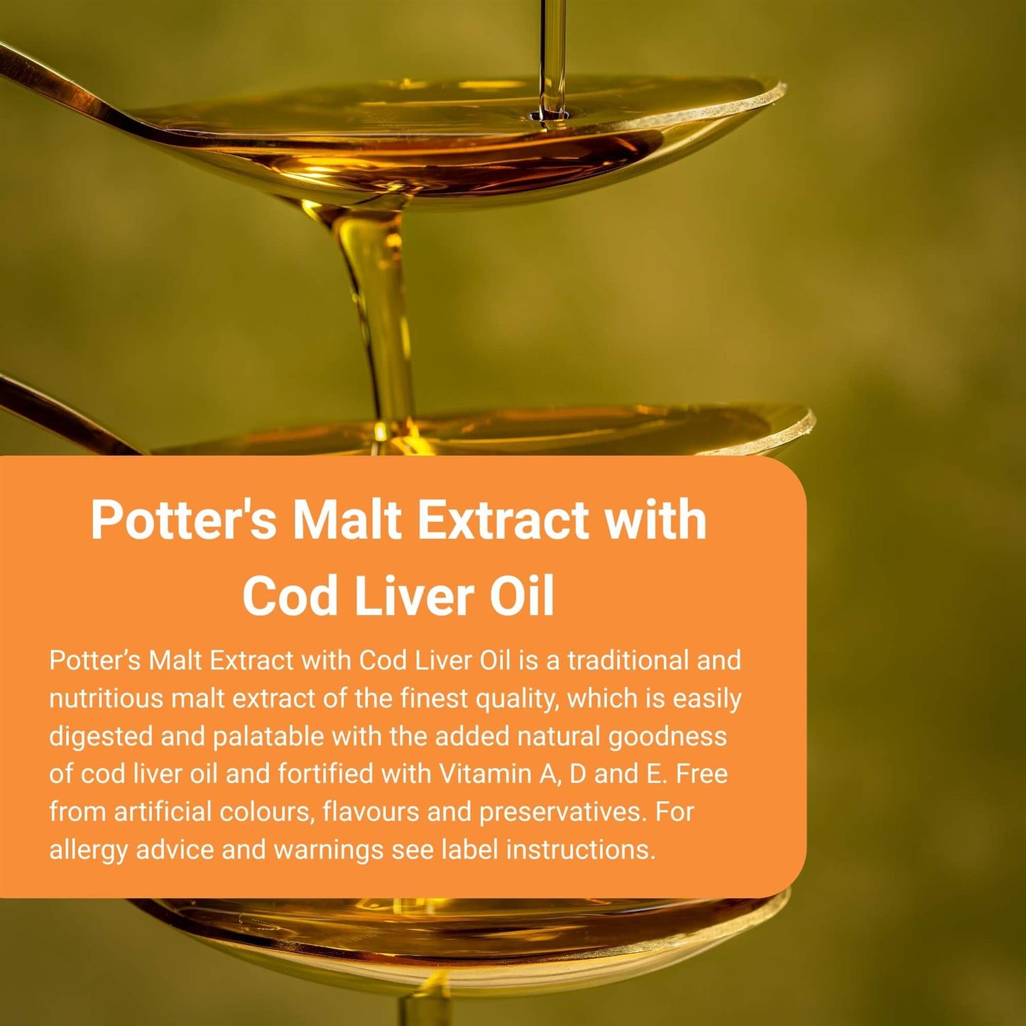 Potter's Malt Extract with Cod Liver Oil 650g