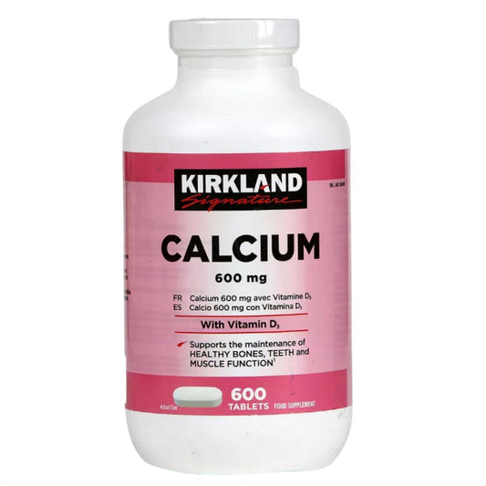 Kirkland Signature Calcium & Vitamin D3 Tablets - 600 Pack