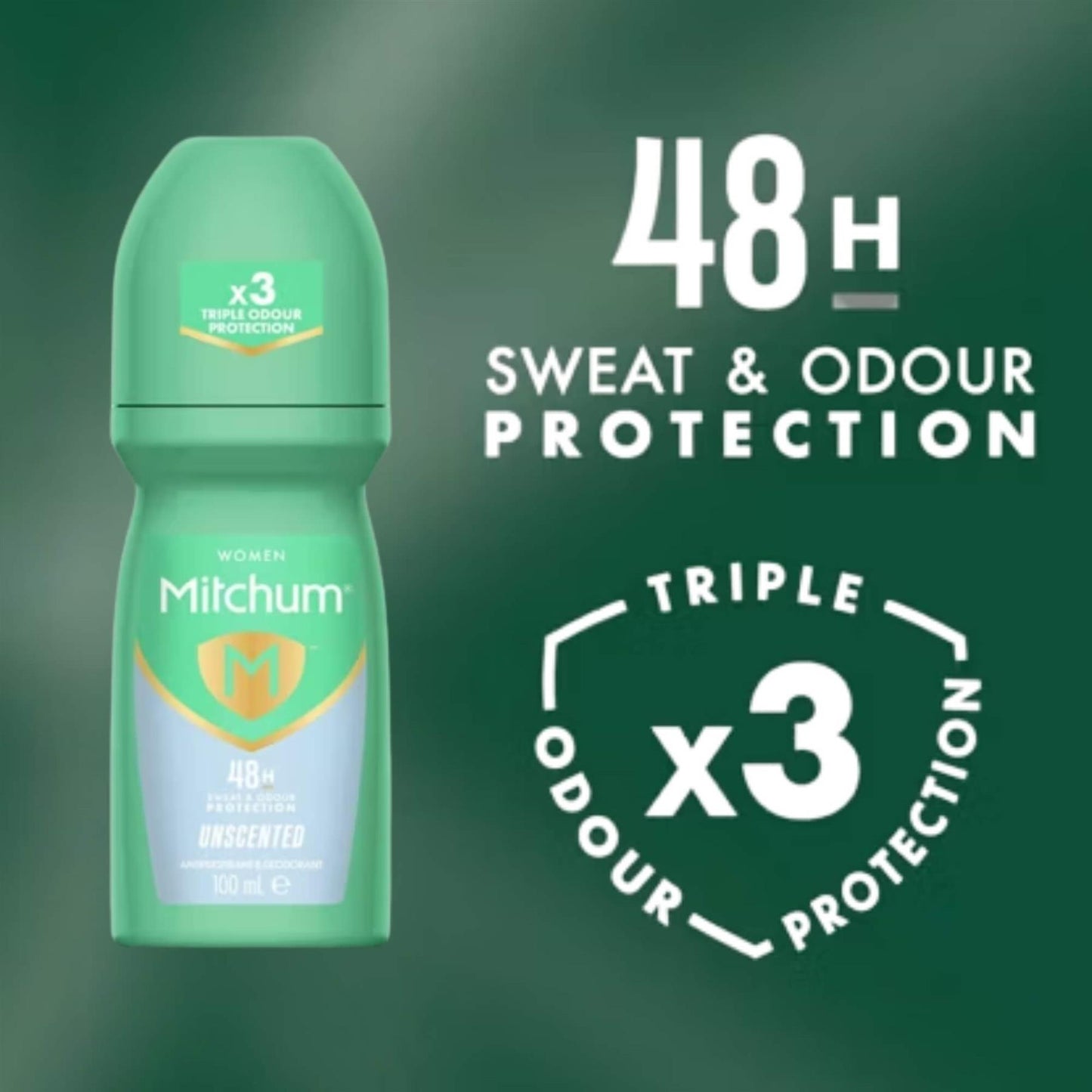 Mitchum Anti Perspirant Roll On for Her - Unscented