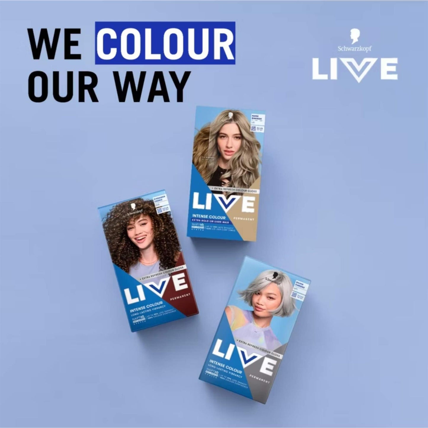 Schwarzkopf LIVE Intense Colour L61 Nude Bronde Permanent Hair Dye