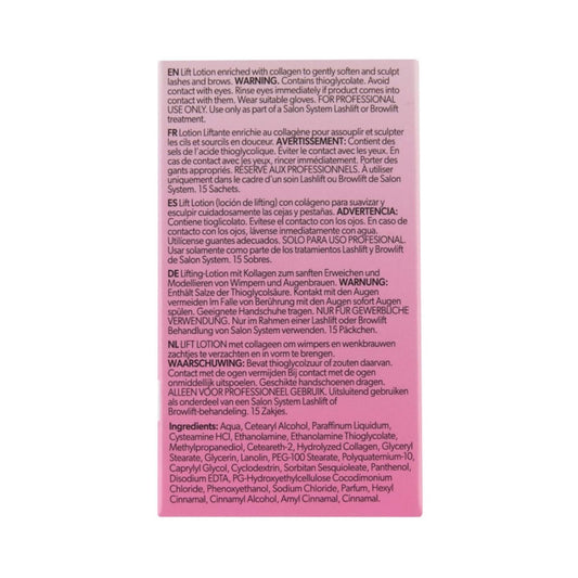 Salon System Lash and Brow Lift Lotion - 15 Sachets