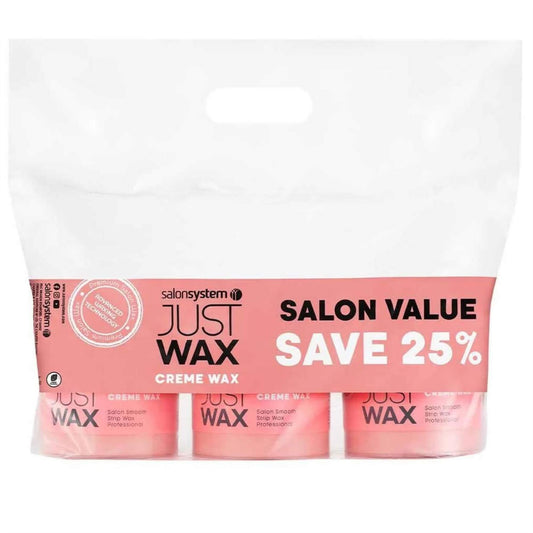 Just Wax Creme Wax - 3 x 450g