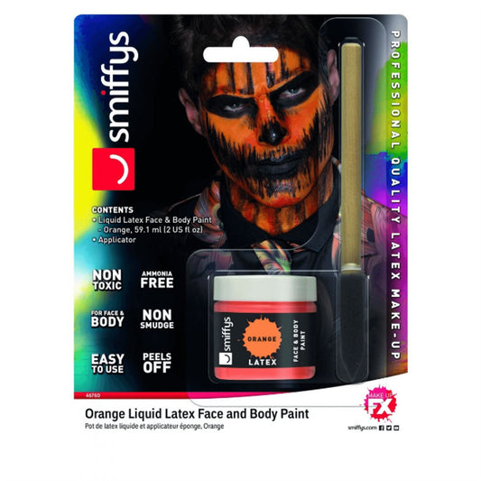 Smiffy's Make Up FX Liquid Latex Kit - Orange