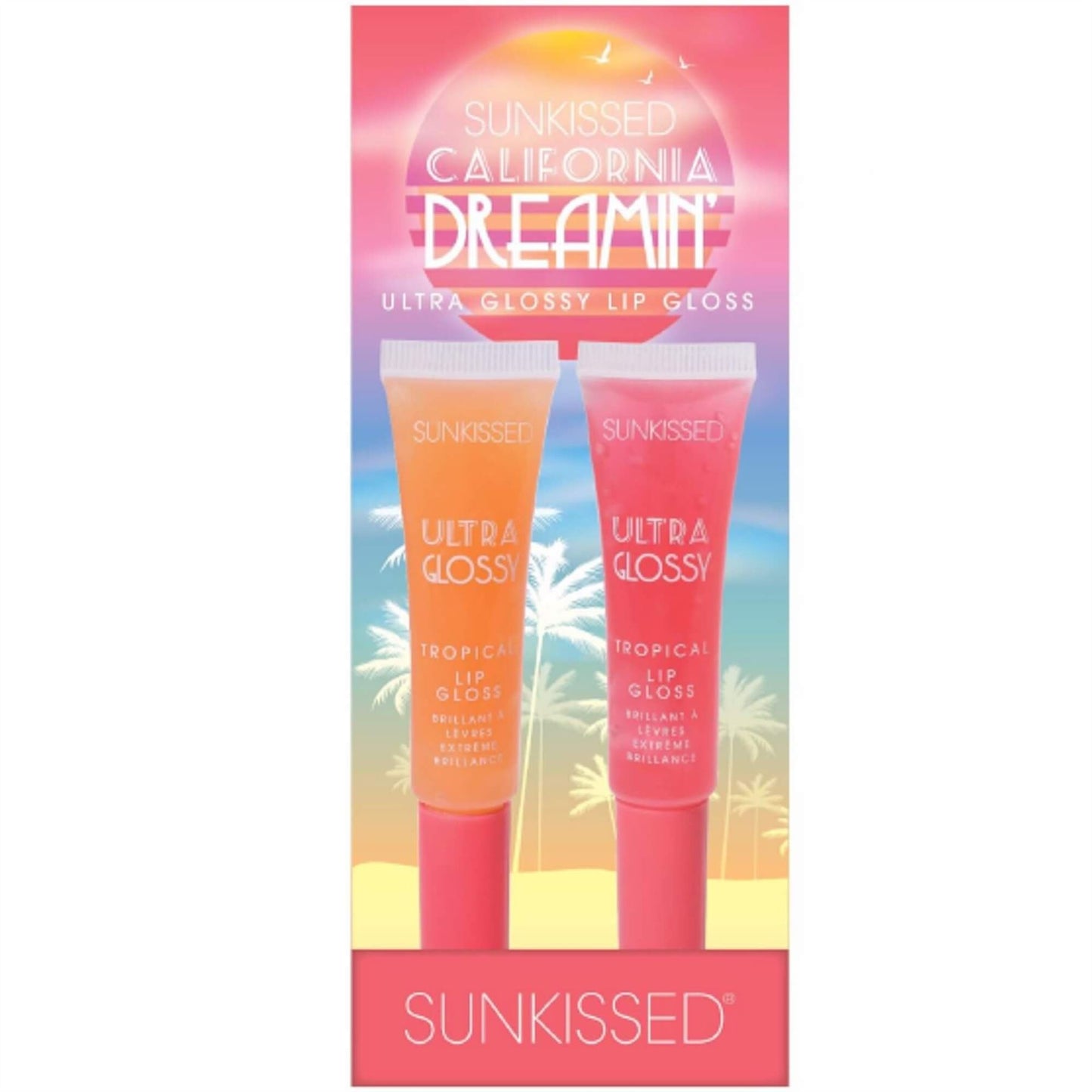 Sunkissed California Dreaming Ultra Glossy Tropical Lip Gloss - 2 Pack