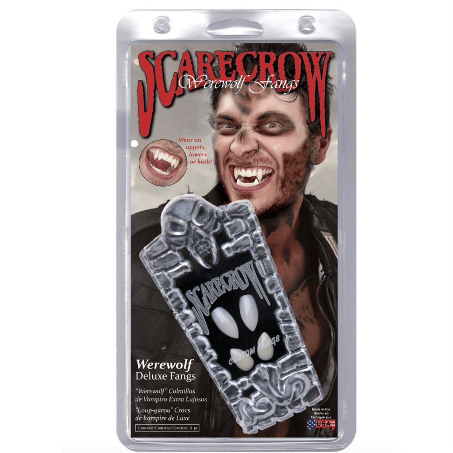 Smiffy's Scarecrow Deluxe Werewolf Fangs
