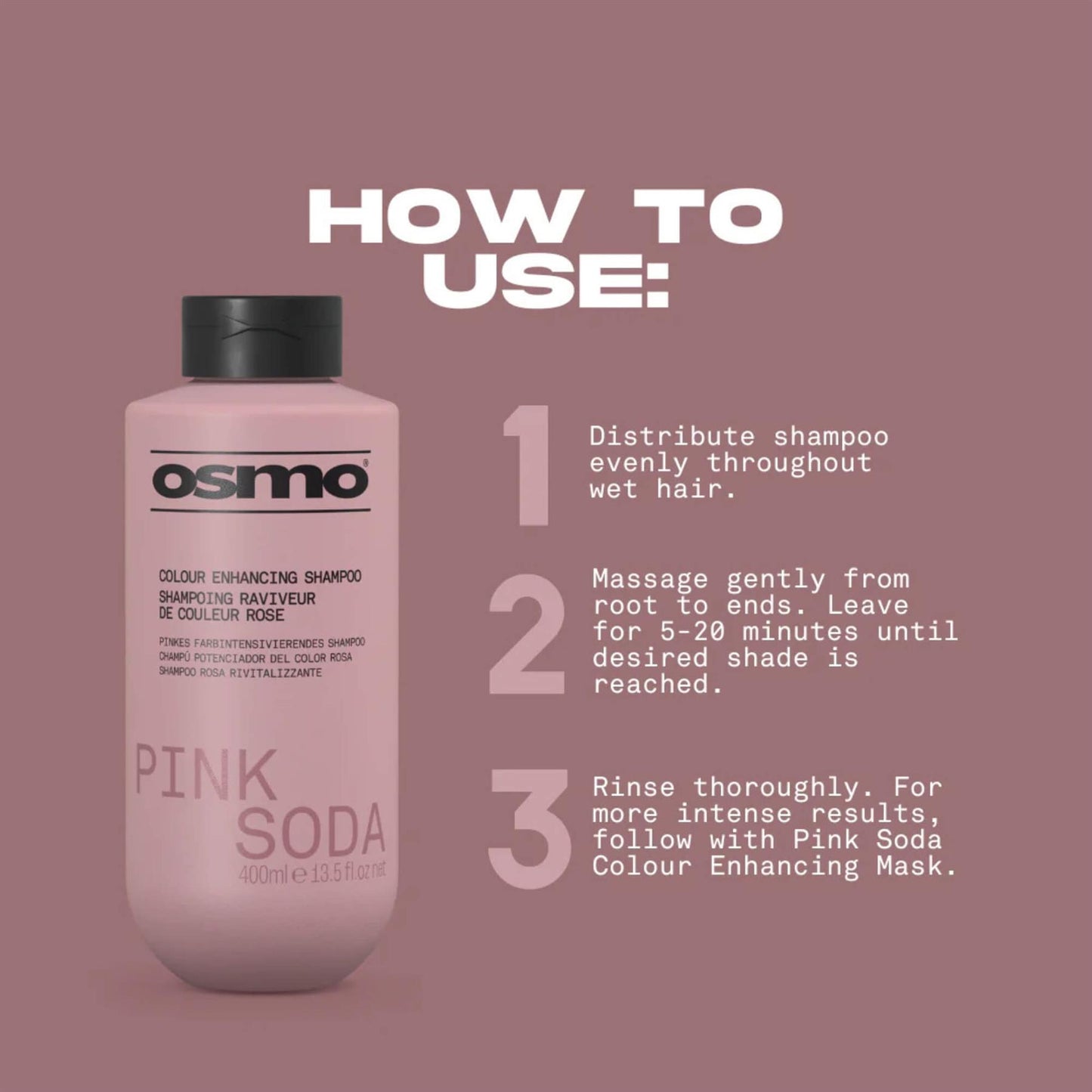Osmo Pink Soda Colour Enhancing Shampoo