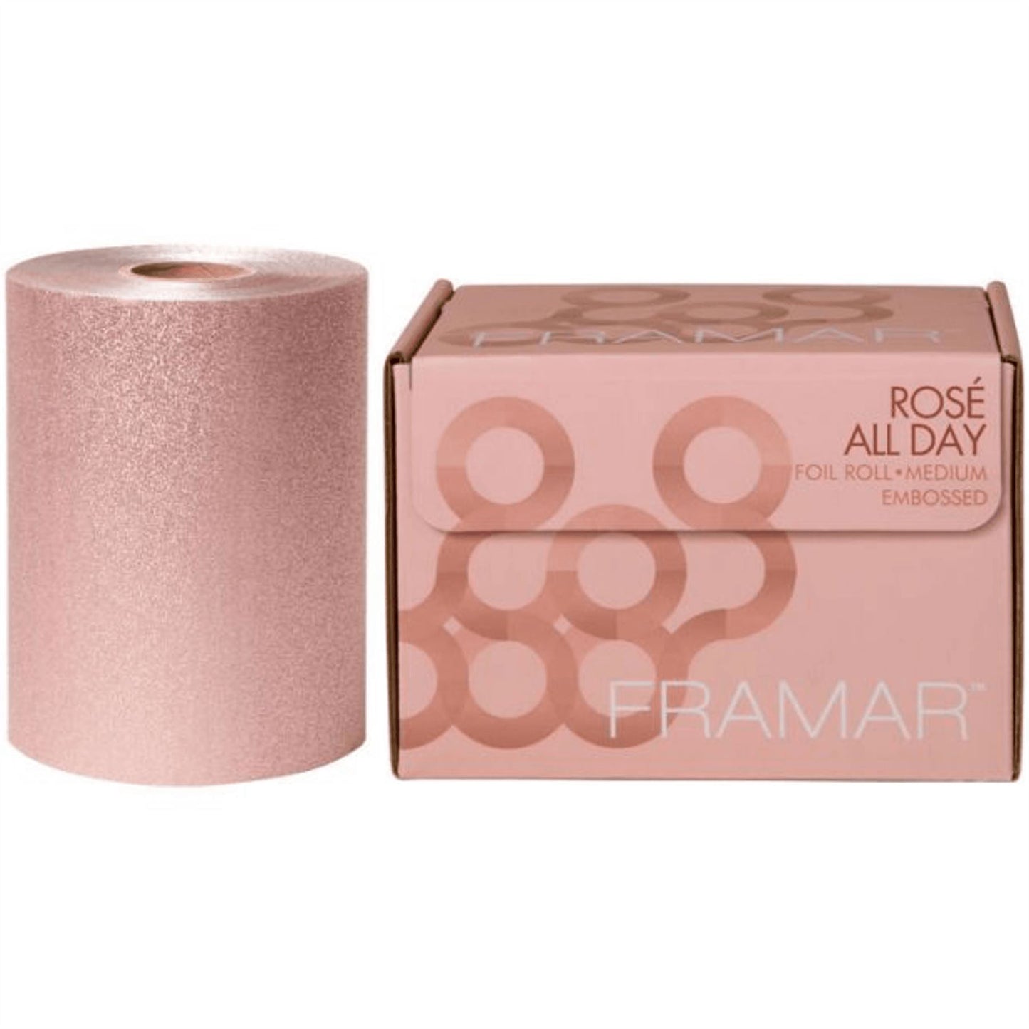 Framar All Day Embossed Hair Foil Roll - Rose