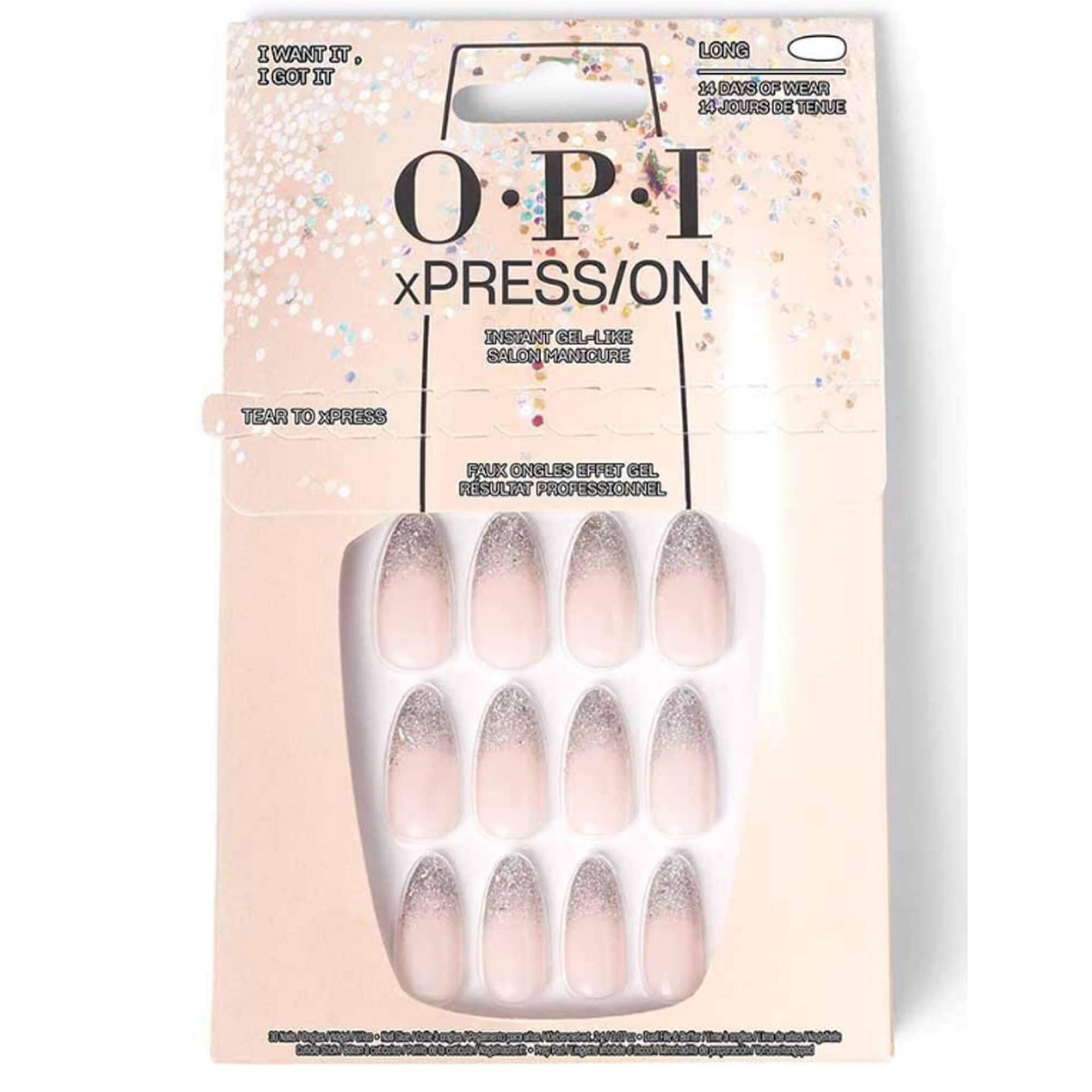 OPI xPRESS/ON Classic Instant Gel Effect False Nails
