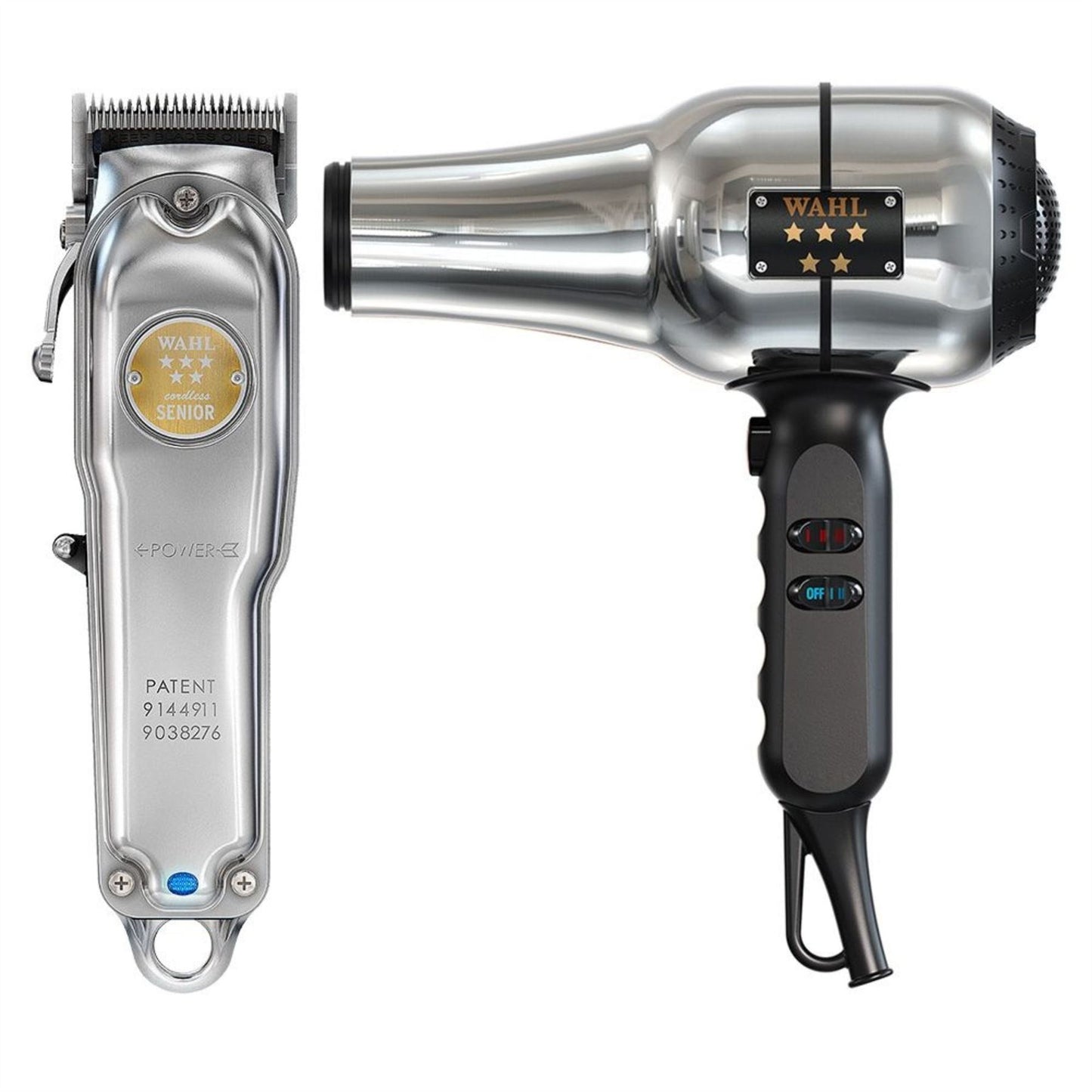 Wahl Cordless Senior Metal Edition & Barber Hair Dryer