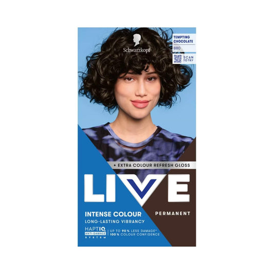 Schwarzkopf LIVE Intense Colour 880 Tempting Chocolate Permanent Hair Dye