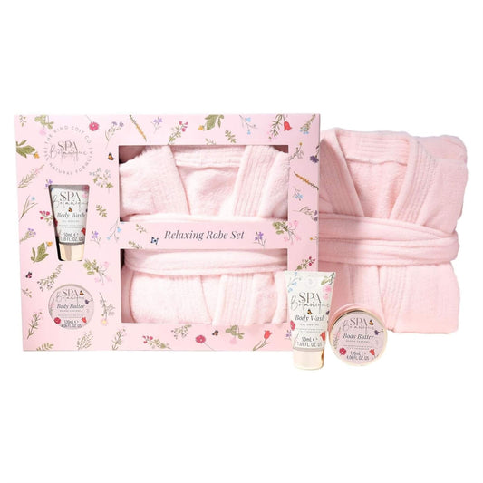 The Kind Edit Co Spa Botanique Robe Set - Relaxing Bath Robe / 120ml Body Butter / 50ml Body Wash