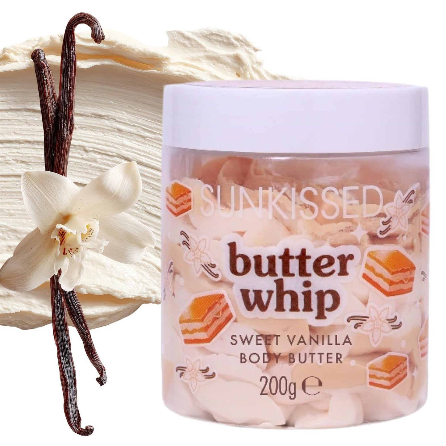 Sunkissed Butter Sweet Vanilla Whipped Body Butter 200g