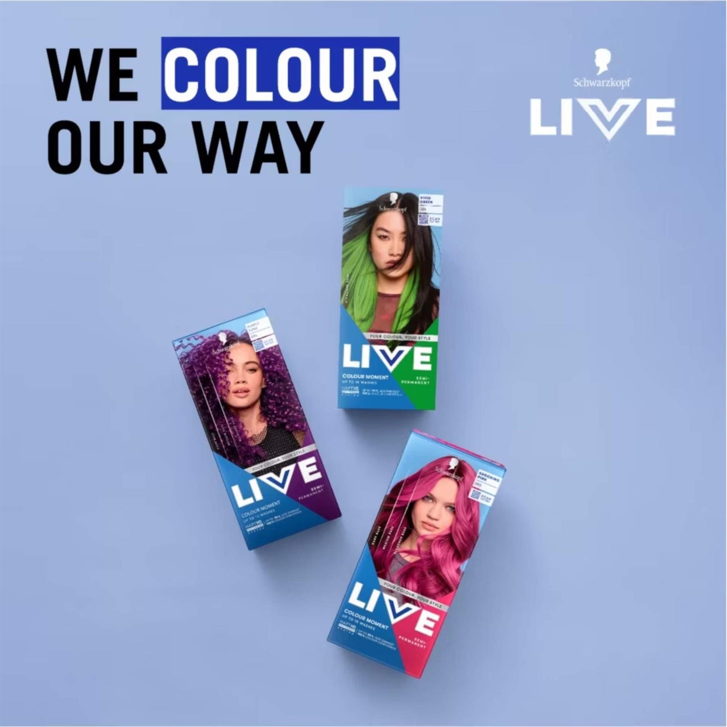 Schwarzkopf LIVE Colour Moment 024 Vivid Green Semi-Permanent Hair Dye