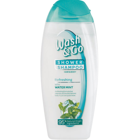 Wash & Go Hair And Body Shower Shampoo - Refreshing - 250ml