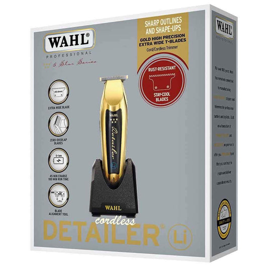 Wahl 5 Star Cordless Detailer Li Hair Trimmer - Gold