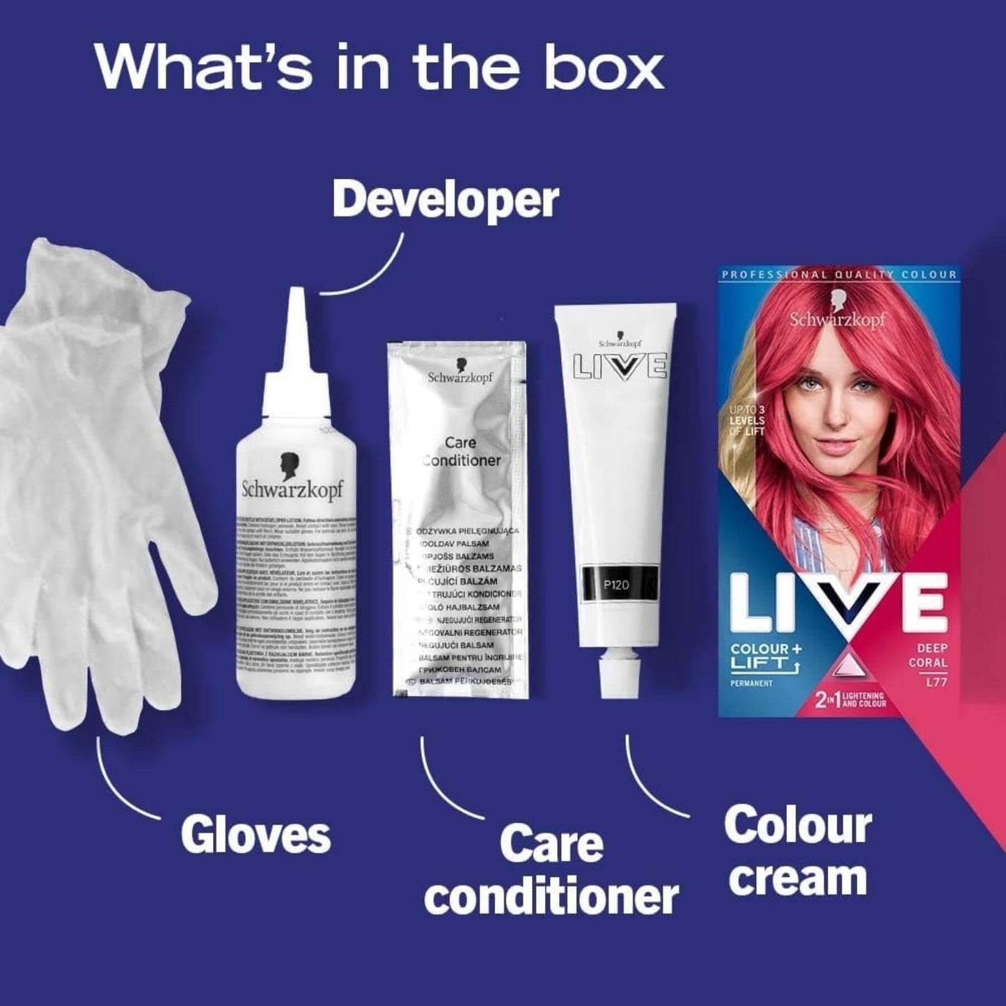 Schwarzkopf Live Intense And Lift Hair Colour - Deep Coral L77