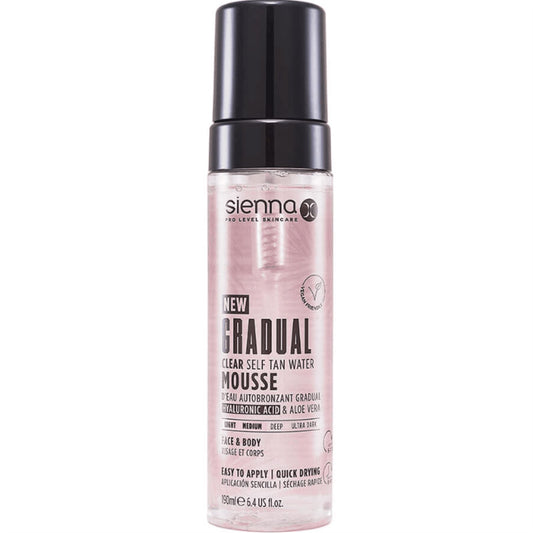 Sienna X Gradual Self Tan Clear Water Mousse - 200ml