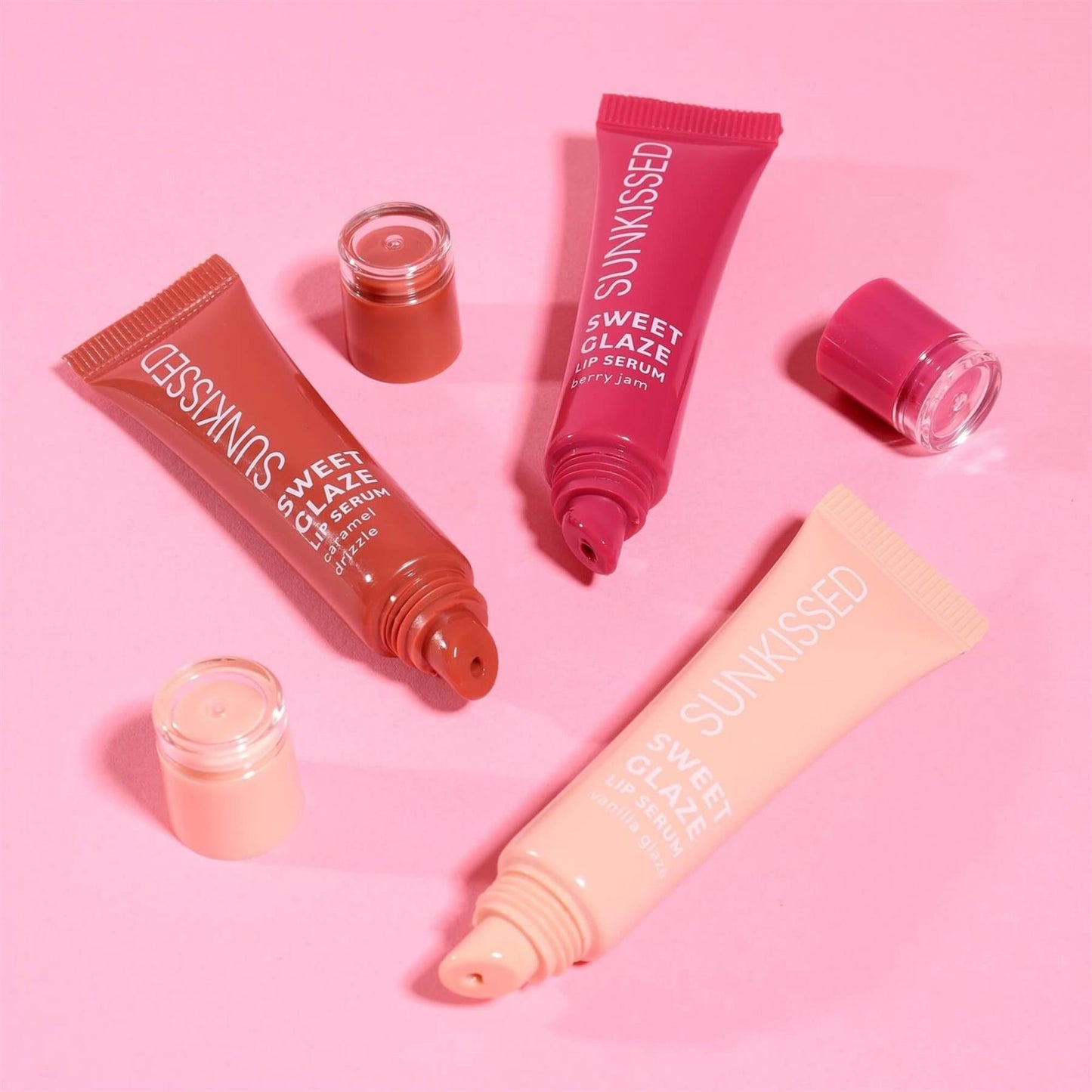 Sunkissed Sweet Glaze Lip Serum Trio - 3 x 10ml