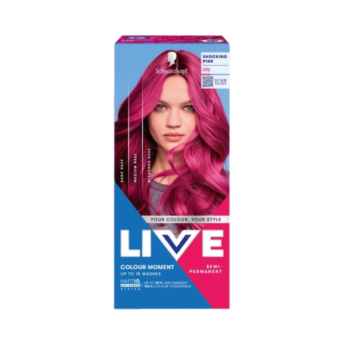 Schwarzkopf LIVE Colour Moment 093 Shocking Pink Semi-Permanent Hair Dye
