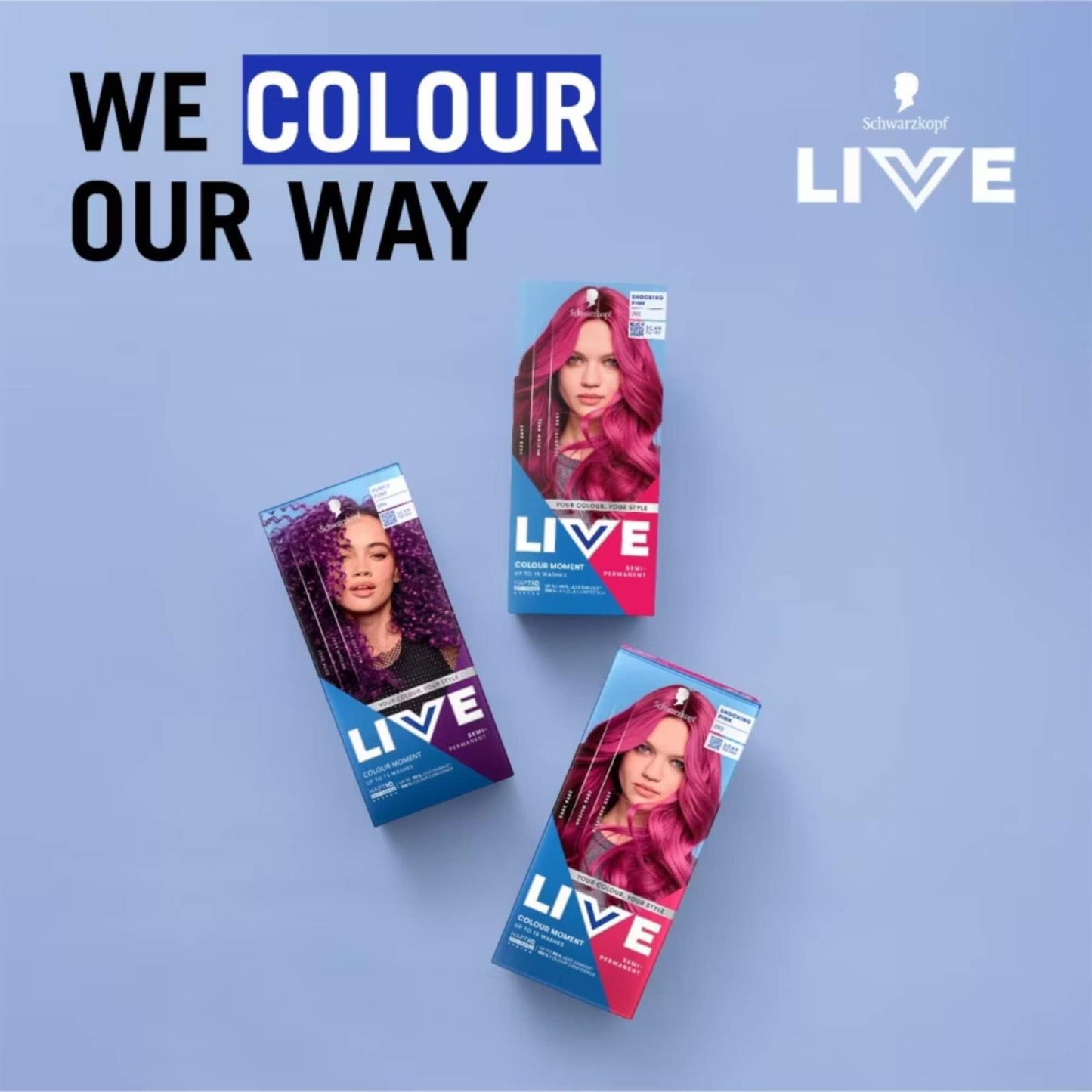 Schwarzkopf LIVE Colour Moment 093 Shocking Pink Semi-Permanent Hair Dye