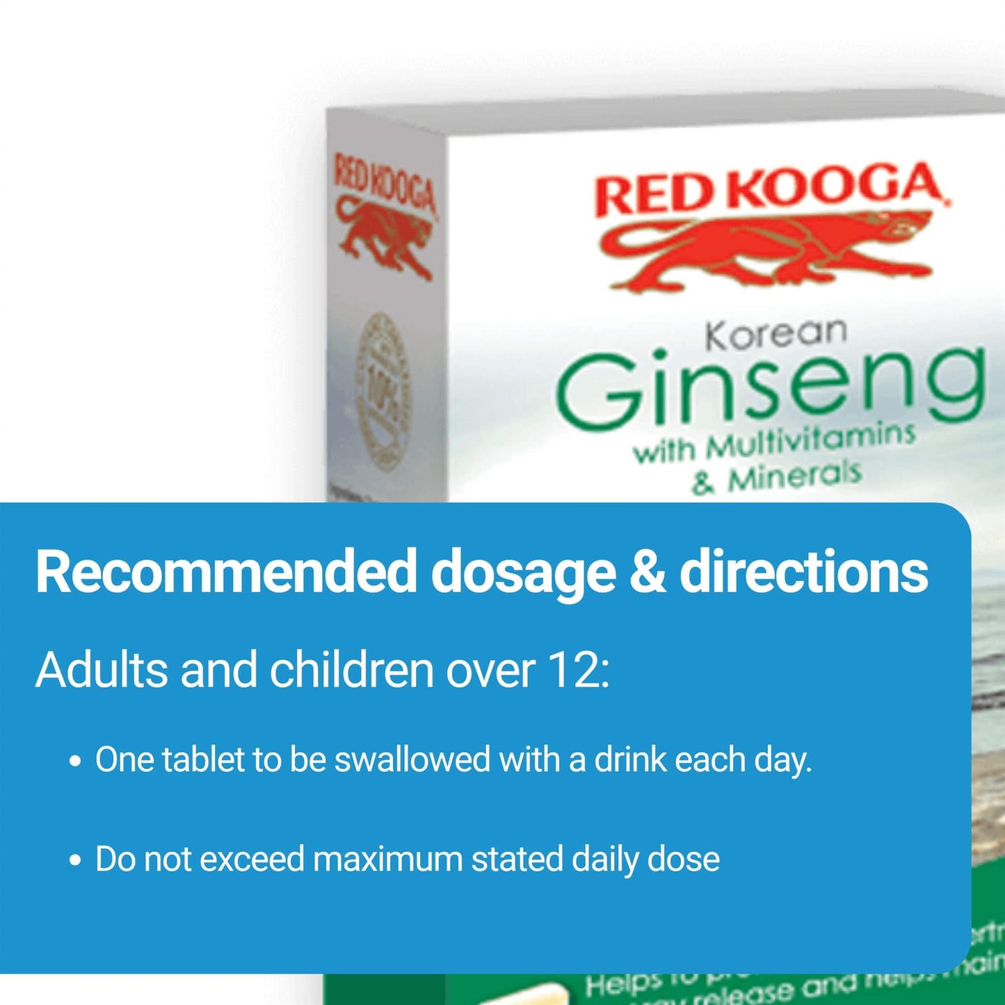Red Kooga Korean Ginseng & Multivitamin + Minerals 32 Tablets