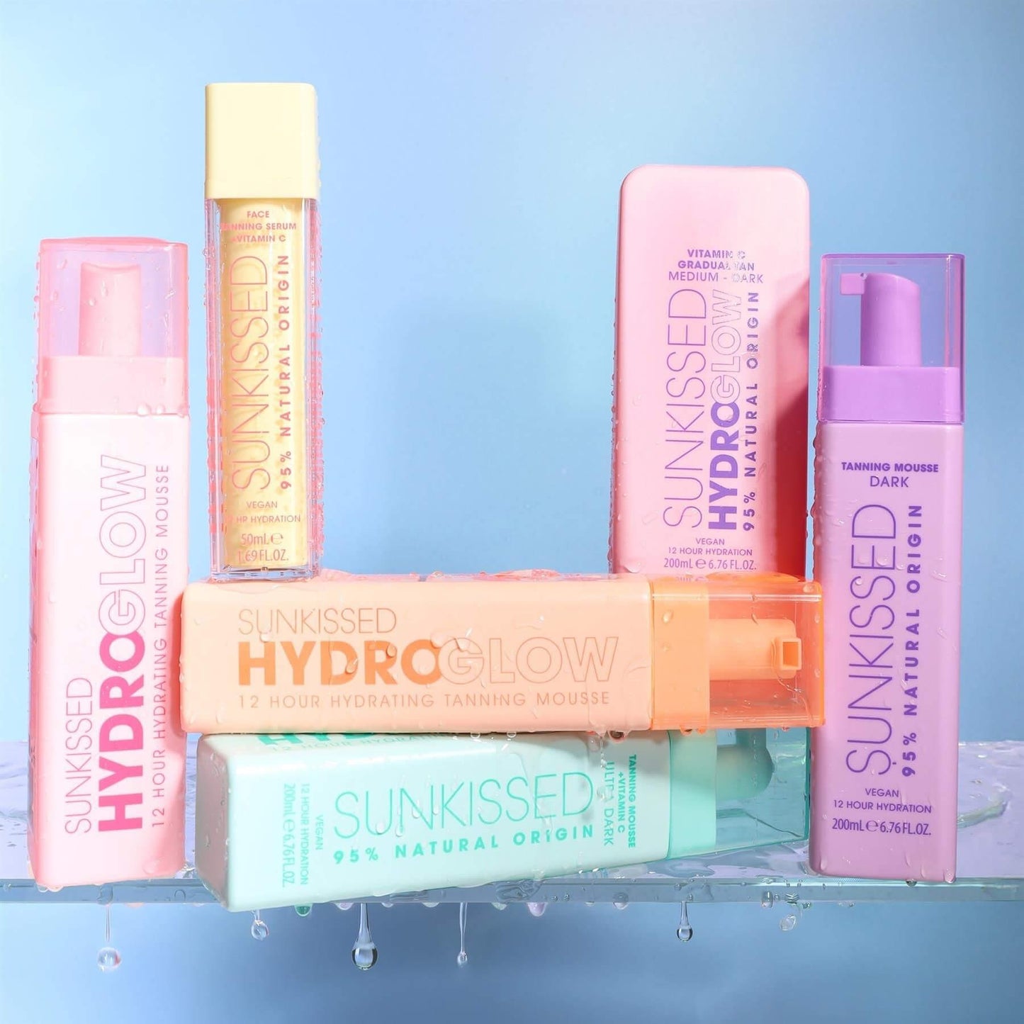 Sunkissed HydroGlow Dark Tanning Mousse 200ml