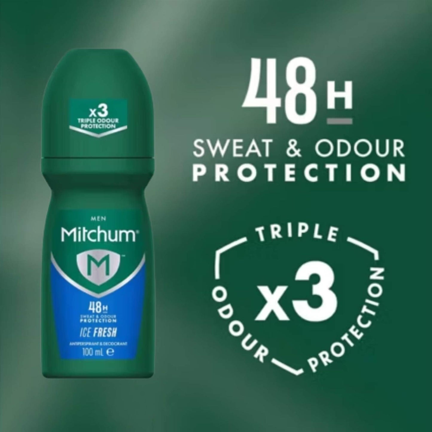 Mitchum Anti Perspirant Roll On for Him - Ice Fresh