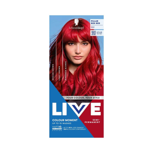 Schwarzkopf LIVE Colour Moment 092 Pillar Box Red Semi-Permanent Hair Dye