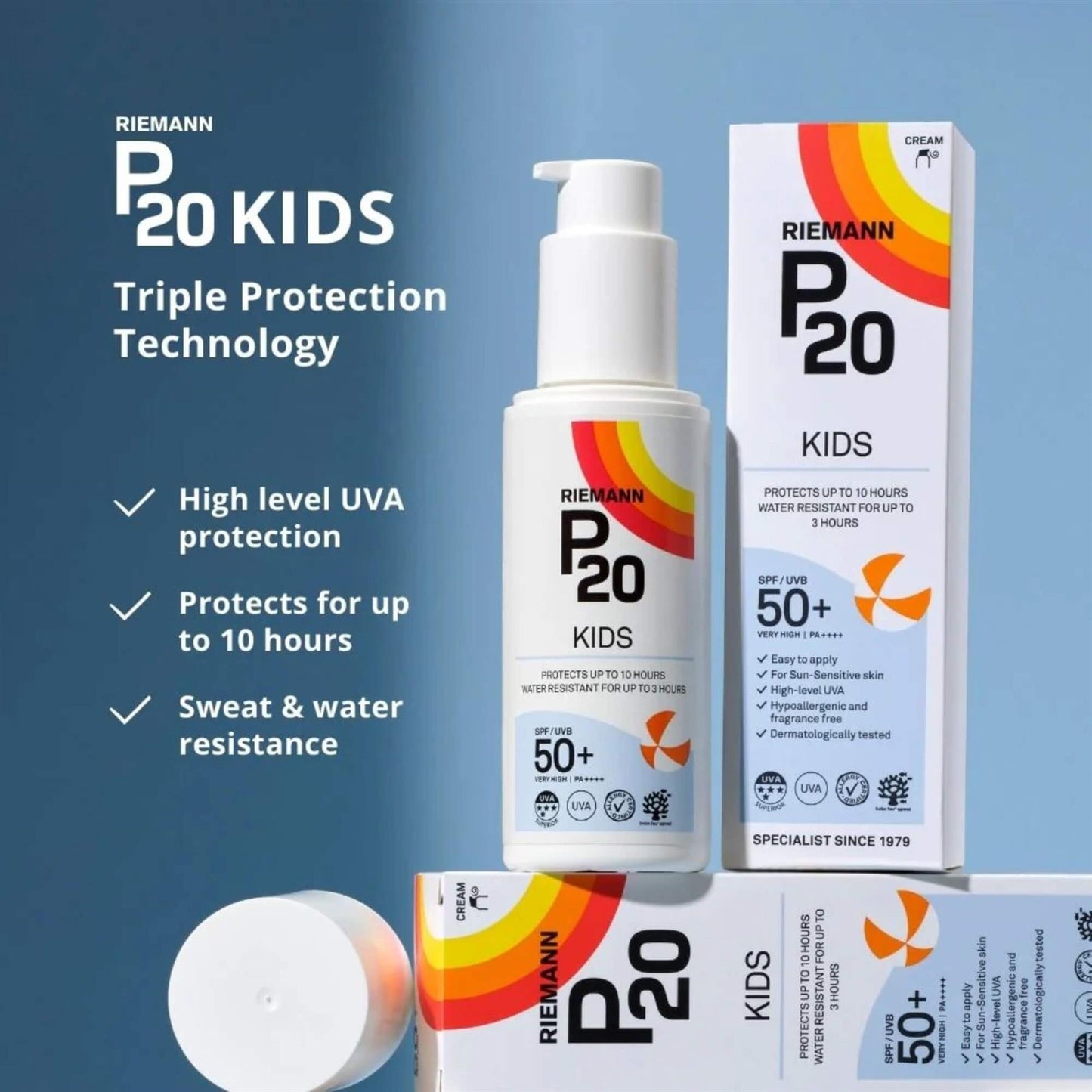 Riemann P20 Kids SPF50+ Sun Cream 100ML