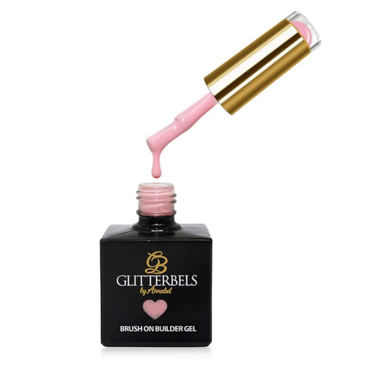 Glitterbels Brush On Builder Gel 17ml - Strawberries & Cream