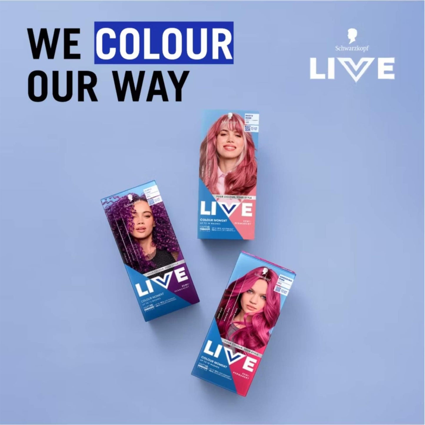 Schwarzkopf LIVE Colour Moment 025 Dusty Rose Semi-Permanent Hair Dye