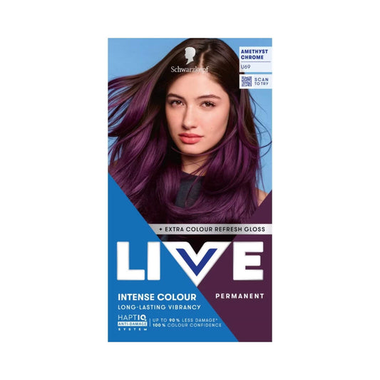 Schwarzkopf LIVE Intense Colour U69 Amethyst Chrome Permanent Hair Dye