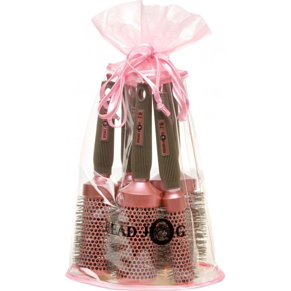 Head Jog Oval Brush Set - Pink