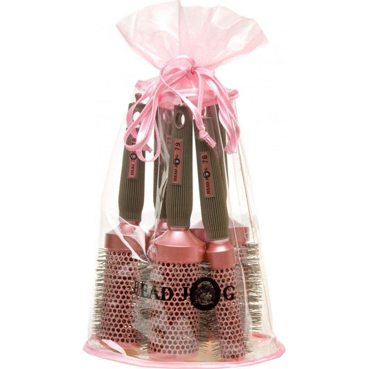 Head Jog Oval Brush Set - Pink