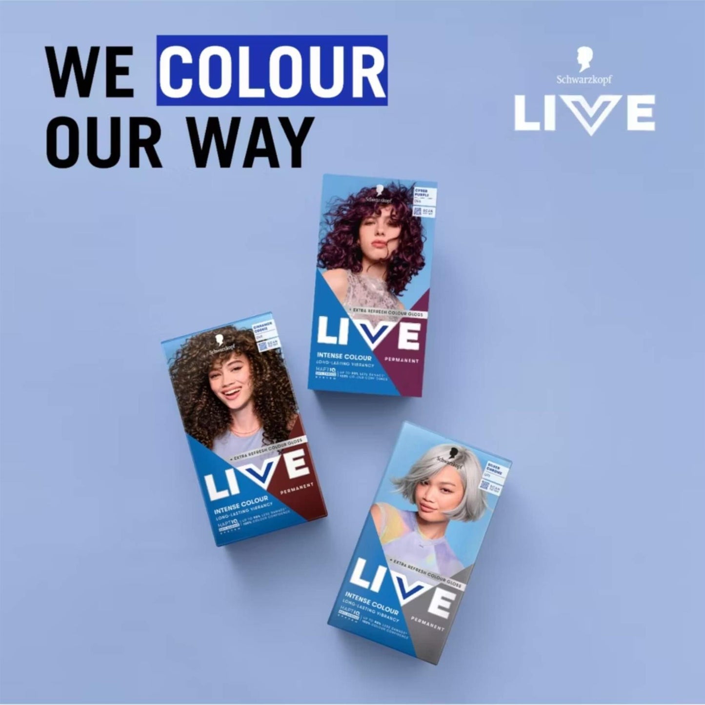 Schwarzkopf LIVE Intense Colour 046 Cyber Purple Permanent Hair Dye