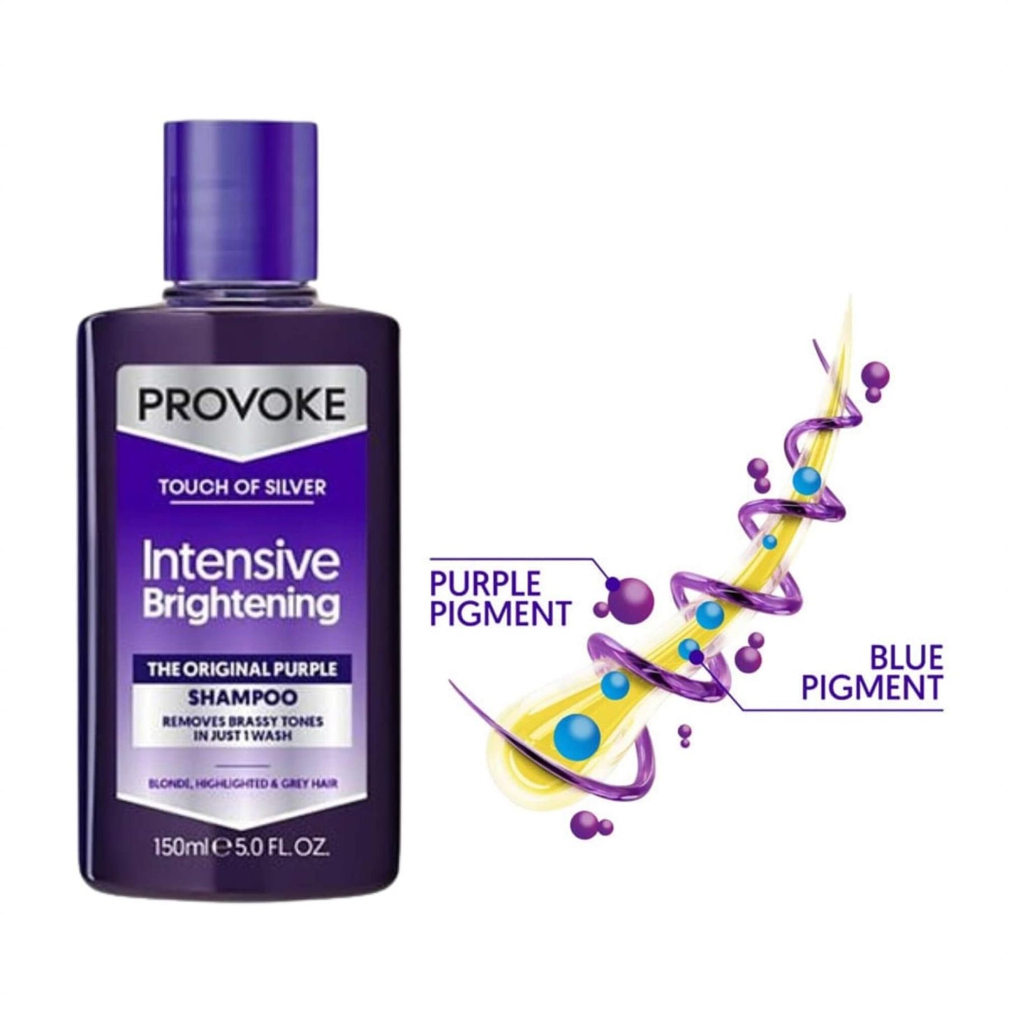 Provoke Touch Of Silver Brightening Shampoo - 150ml