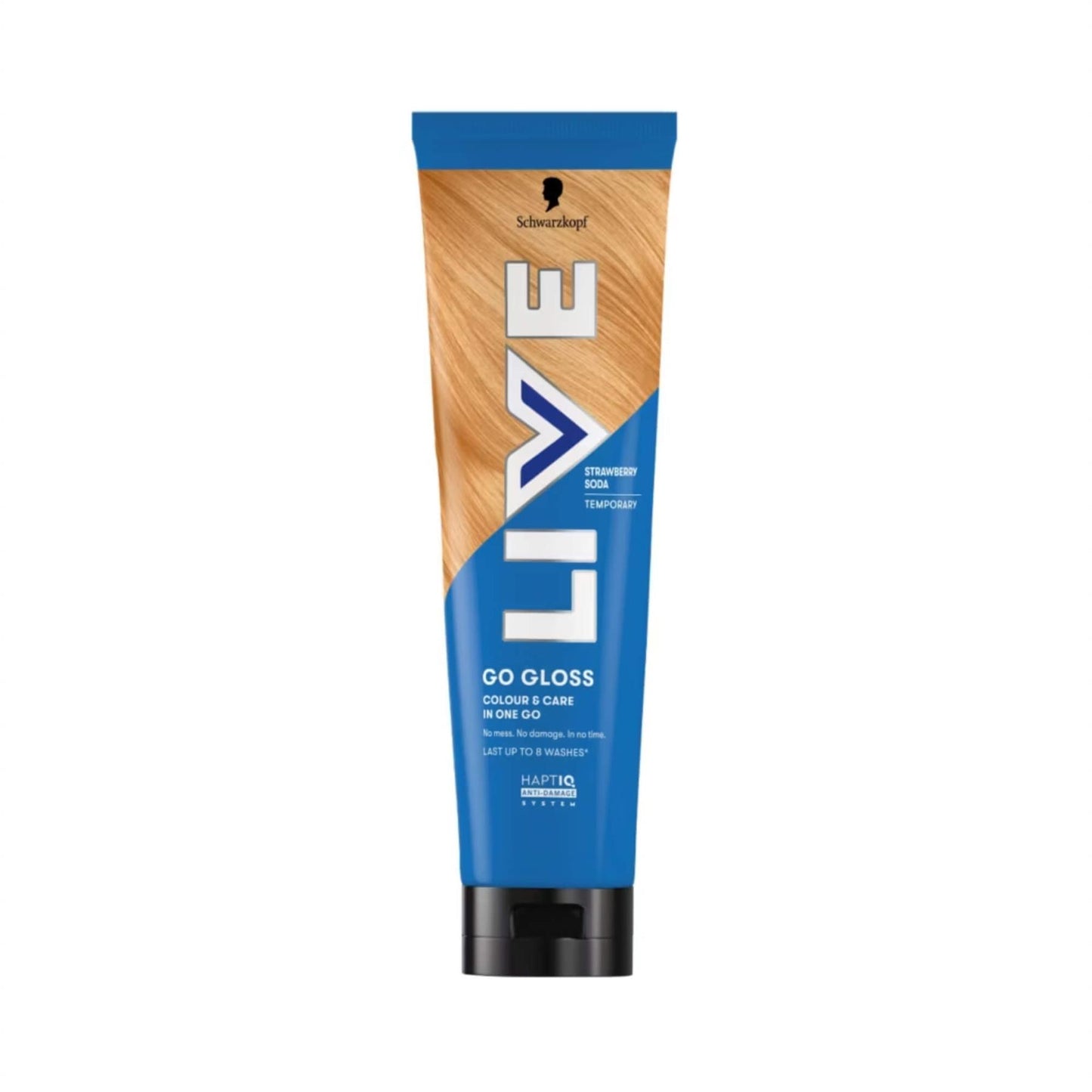 Schwarzkopf LIVE Go Gloss Strawberry Soda Colour & Shine Hair Gloss 150ml