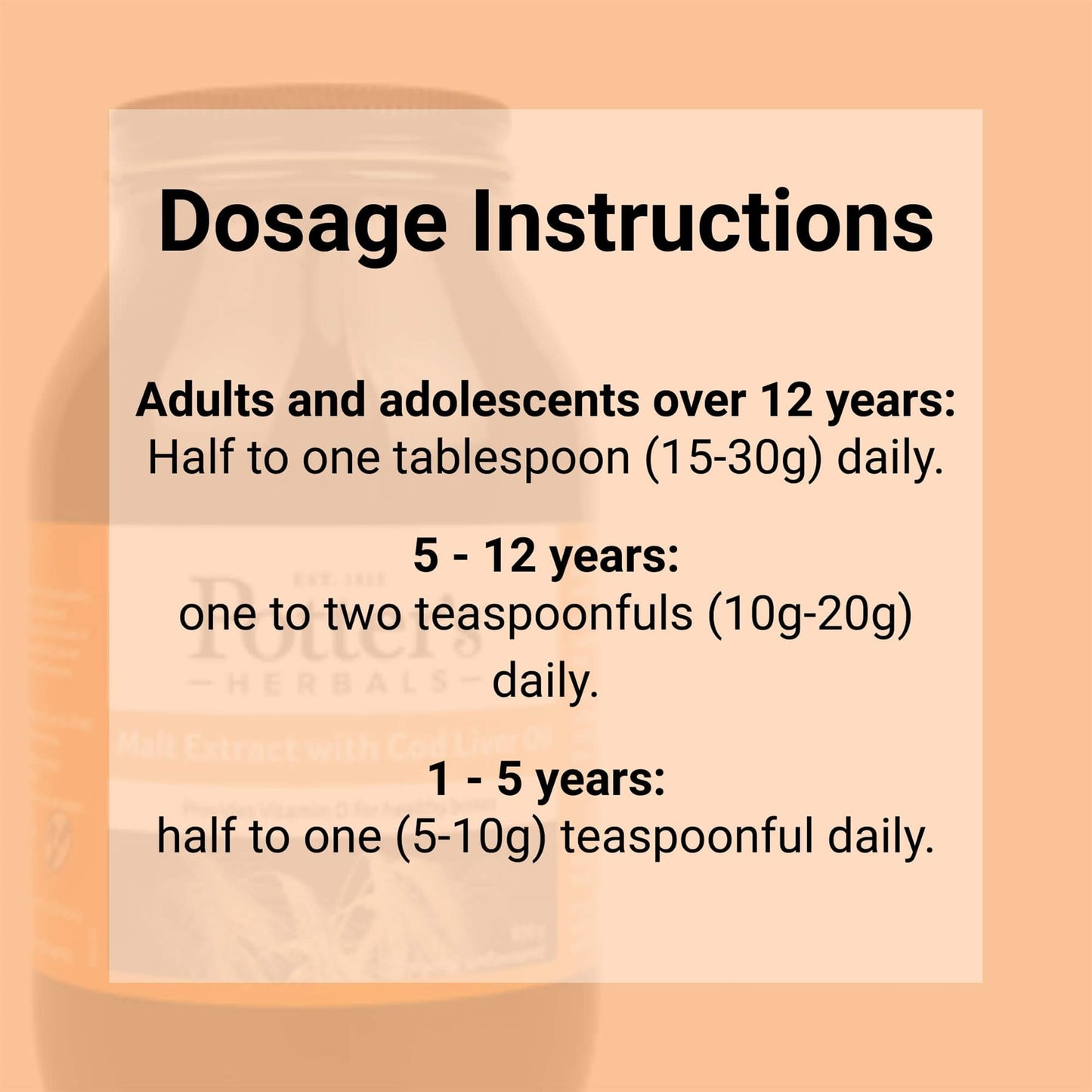 Potter's Malt Extract with Cod Liver Oil 650g