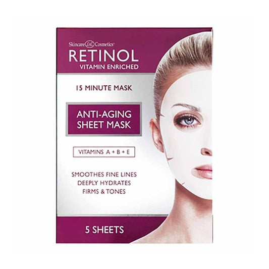 Retinol Anti Ageing face Mask - 5 Pack