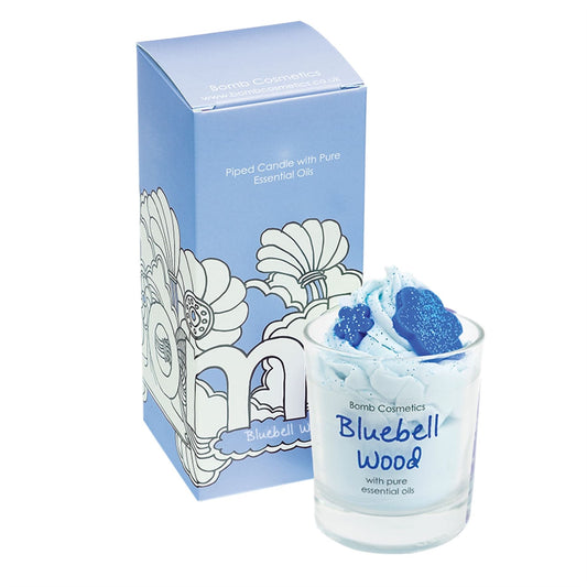 Bomb Cosmetics Piped Glass Candle - Bluebell Wood