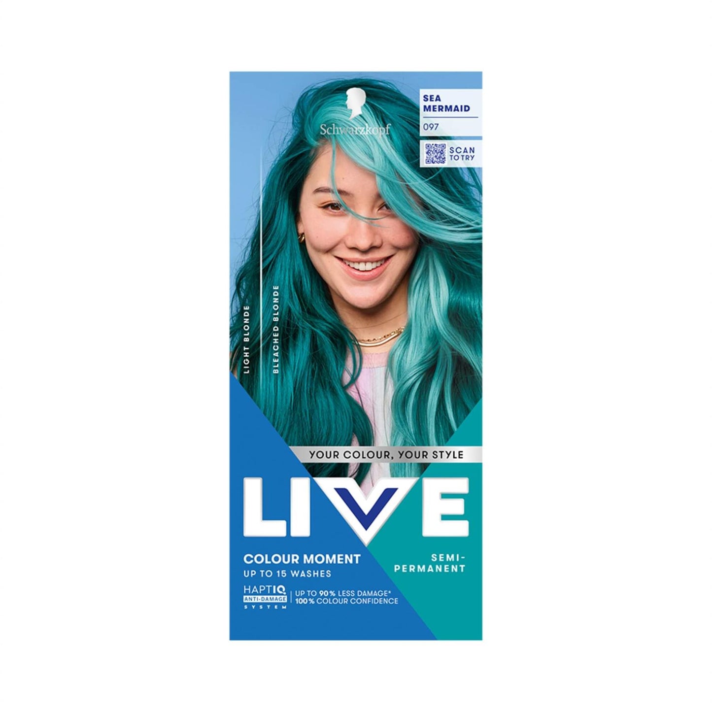 Schwarzkopf LIVE Colour Moment 097 Sea Mermaid Semi-Permanent Hair Dye