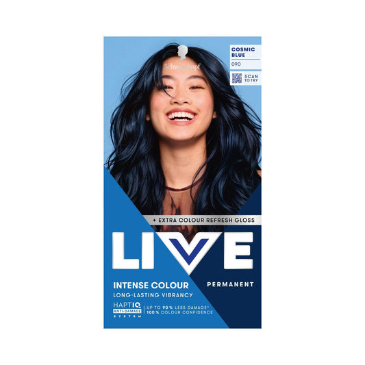 Schwarzkopf LIVE Intense Colour 090 Cosmic Blue Permanent Hair Dye