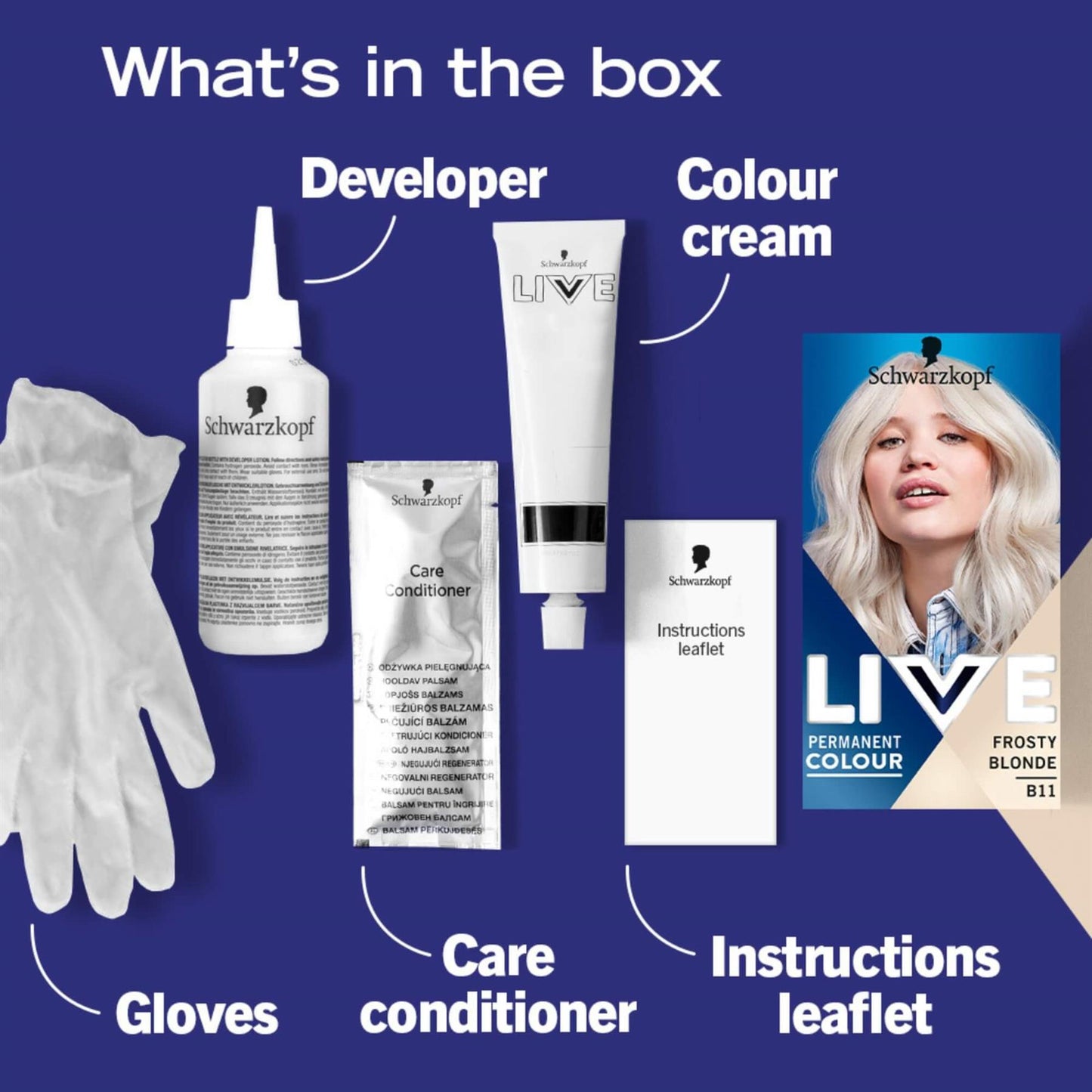 Schwarzkopf Live Intense Hair Colour - Frosty Blonde B11