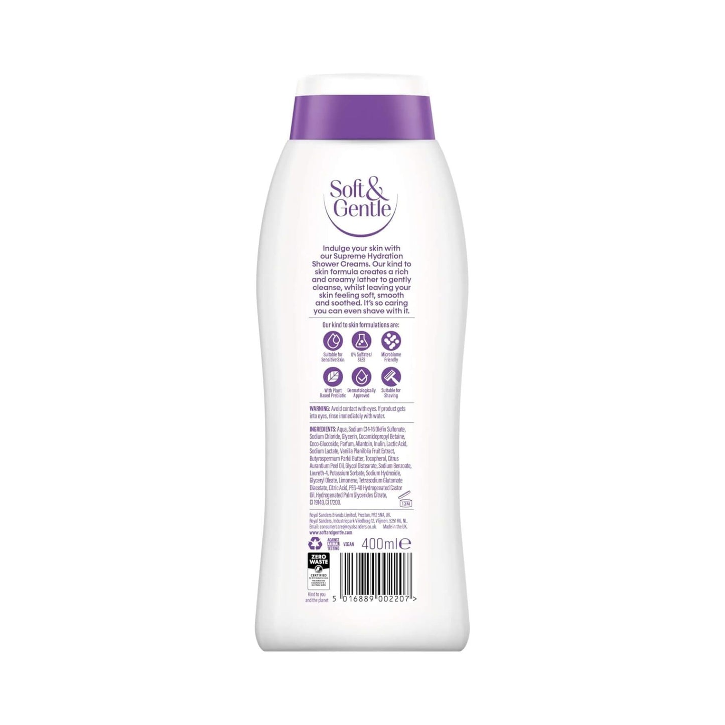 Soft & Gentle Shower Cream Sweet Vanilla 400ml