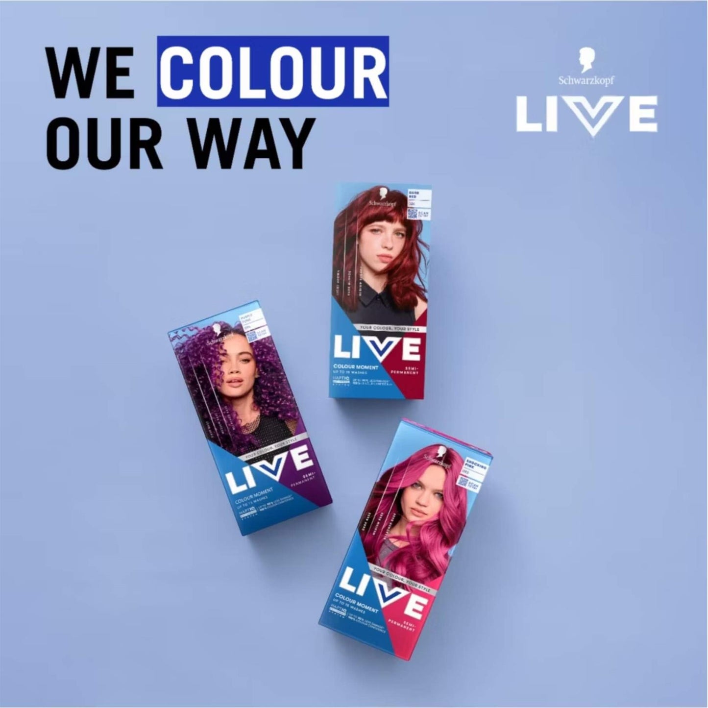 Schwarzkopf LIVE Colour Moment 026 Dark Red Semi-Permanent Hair Dye