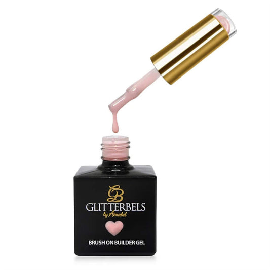 Glitterbels Brush On Builder Gel 17ml - Peach Shimmer
